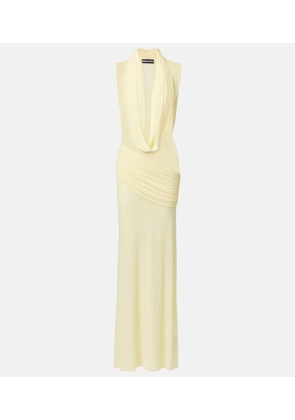 David Koma Semi-sheer gown