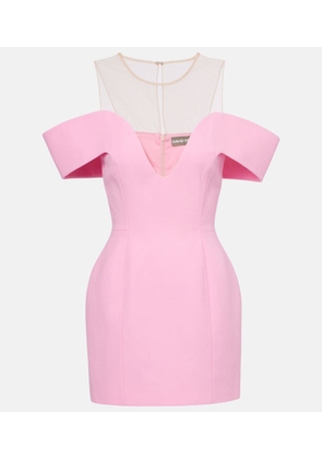 David Koma Virgin wool crepe minidress