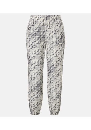 Tory Burch Printed silk and cotton palazzo pants