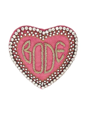 BODE Duchess Barrette in Red - Pink. Size all.