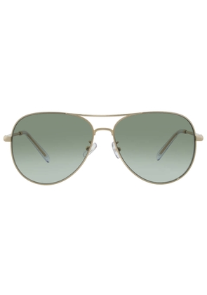 Tory Burch Green Gradient Pilot Ladies Sunglasses TY6114 33438E 60