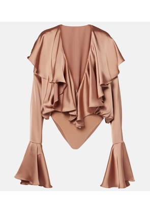 Norma Kamali Ruffled bodysuit