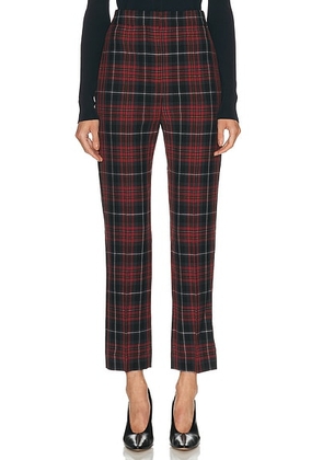 Burberry Hebe Trouser in Poppy IP Check - Red. Size 2 (also in 4, 6).