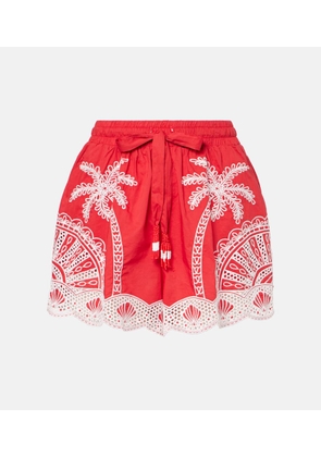 Farm Rio Palm Trees cotton shorts