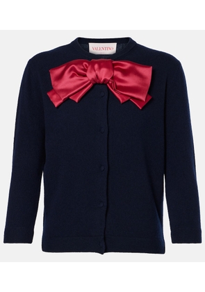 Valentino Bow-detail wool cardigan