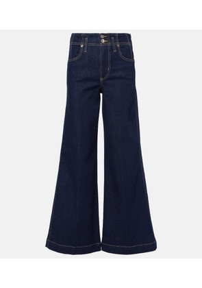Frame The Seamed Wide high-rise jeans