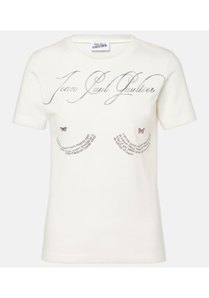Jean Paul Gaultier Logo printed cotton jersey t-shirt