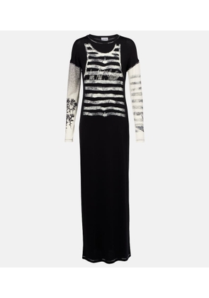 Jean Paul Gaultier Printed jersey maxi dress
