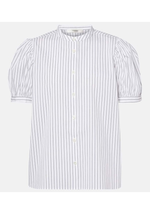 Frame The Gathered cotton-blend top