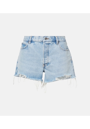 Frame The Hang mid-rise denim shorts
