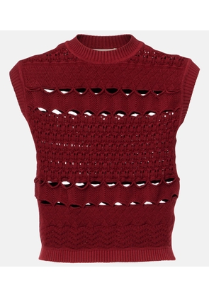 Elie Saab Cut-out knitted top