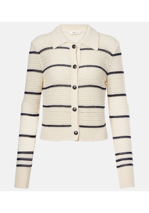 Frame The Shrunken cotton-blend cardigan