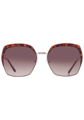 Guess Factory Brown Gradient Butterfly Ladies Sunglasses GF0410 32F 59