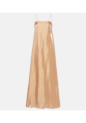 Staud Delfina satin maxi dress