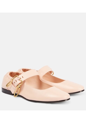 Bottega Veneta Astaire leather Mary Jane flats