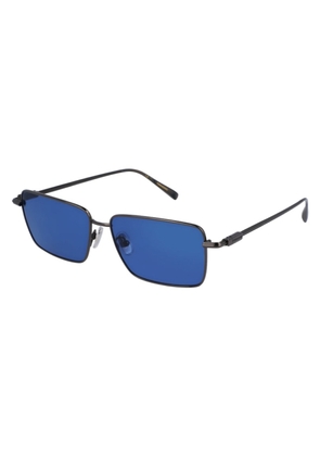 Ferragamo Blue Rectangular Mens Sunglasses SF309S 016 57