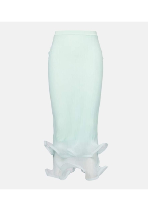 Simkhai Kelso Knit semi-sheer midi skirt