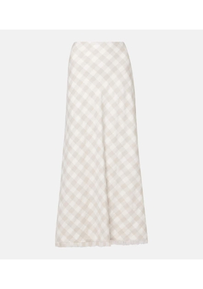 Simkhai Noelle checked maxi skirt