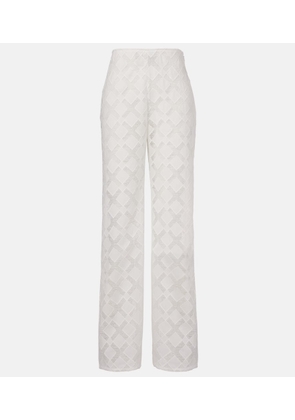 Tove Kaia embroidered wide-leg pants