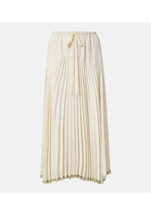 Vince Plisse tiered midi skirt