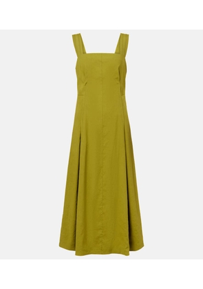 Vince Linen-blend midi dress