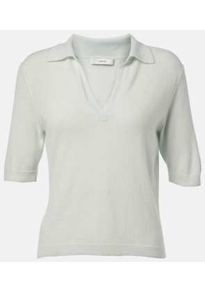 Vince Cashmere and silk polo shirt