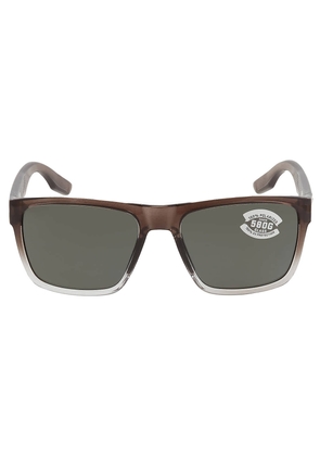 Costa Del Mar Paunch XL Grey Polarized Glass 580G Square Mens Sunglasses 6S9050 905005 59