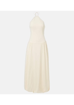 SIR Florent halterneck cotton-blend maxi dress