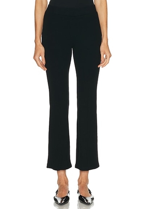 DONNI. The Rib Kick Flare Pant in Jet - Black. Size XL (also in ).