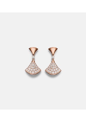 Bvlgari Divas' Dream 18kt rose gold earrings with diamonds