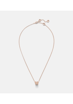 Bvlgari B.zero1 18kt rose gold pendant necklace with diamonds
