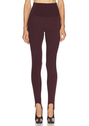 Dries Van Noten Tiflet Pants in Burgundy - Burgundy. Size L (also in M, S).