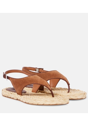 Paris Texas Amalfi suede thong sandals