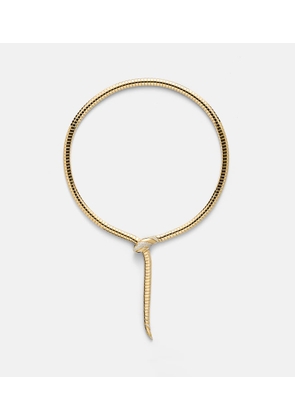 Bvlgari Serpenti Tubogas 18kt gold necklace with diamonds and onyx