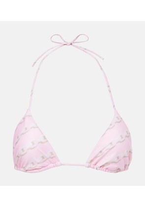 Versace Printed bikini top