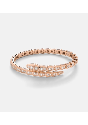 Bvlgari Serpenti Viper 18kt rose gold bracelet with diamonds