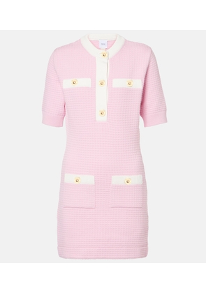 Patou Waffle-knit cotton minidress