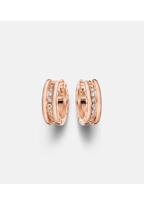 Bvlgari B.zero1 18kt rose gold earrings with diamonds
