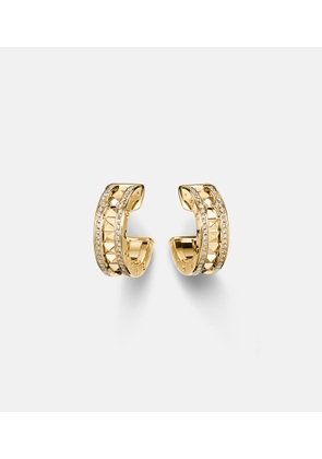 Bvlgari B.zero1 18kt gold hoop earrings with diamonds