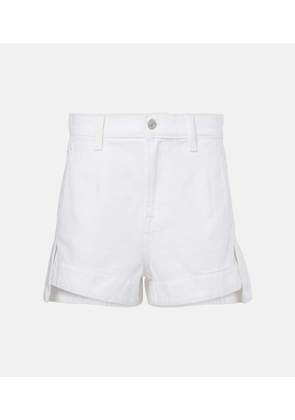 7 For All Mankind High-rise denim shorts
