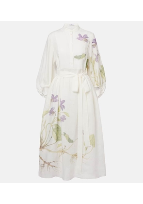 Erdem Linen wrap dress