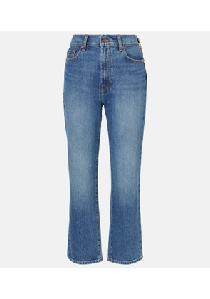 7 For All Mankind Logan Stovepipe high-rise straight jeans