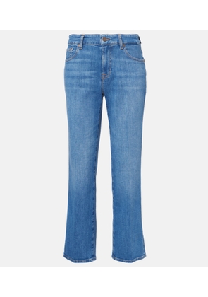 7 For All Mankind Calie mid-rise straight jeans