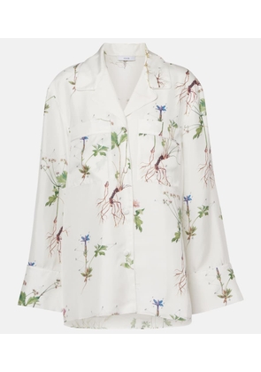 Erdem Floral printed silk shirt