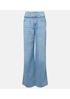 7 For All Mankind Phoenix belted high-rise wide-leg jeans