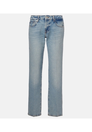 7 For All Mankind Calle low-rise straight jeans