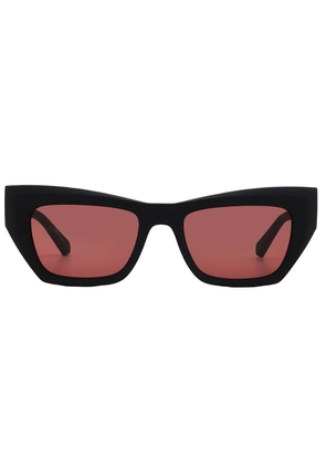 Calvin Klein Red Cat Eye Unisex Sunglasses CKJ23641S 002 50