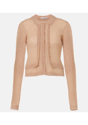 Acne Studios Layered mohair and wool-blend cardigan
