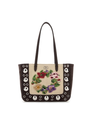 Valentino Garavani Brown Suede Nellcã´Te Shoulder Bag