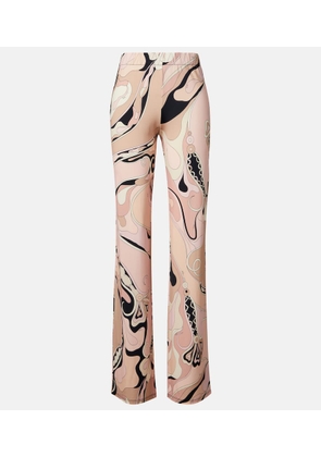 Pucci Orchidee jersey wide-leg pants